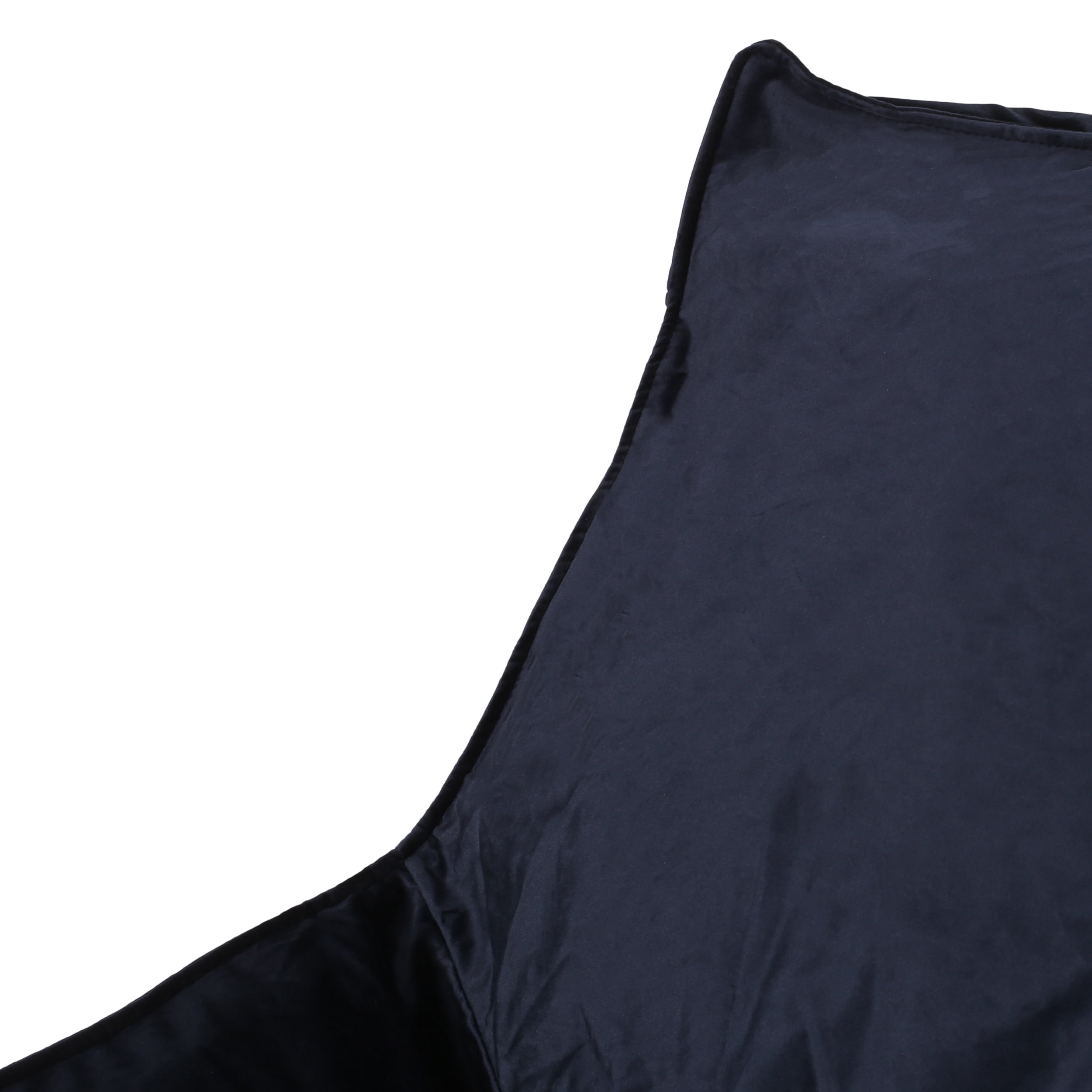 Noble House Velie Velvet Bean Bag Chair, Midnight Blue