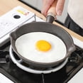 thumbnail image 4 of Olla de desayuno Xeyise con mango de madera, sartén plana de hierro de doble oreja para huevos y filetes, utensilios de cocina para el hogar para el comedor, 4 of 8