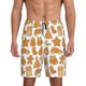 thumbnail image 1 of Balery Christmas Elements Pantalones cortos de pijama de punto de algodón para hombre con cinturilla y bolsillos-XX-Large, 1 of 6