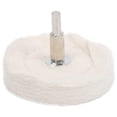 thumbnail image 1 of Ymiko Blanc Chiffon Polissage Roue Plat Type Coton Miroir Surface Outils de Meulage avec Poignée, Plat Chiffon Polissage Roue, Polissant Outils, 1 of 8