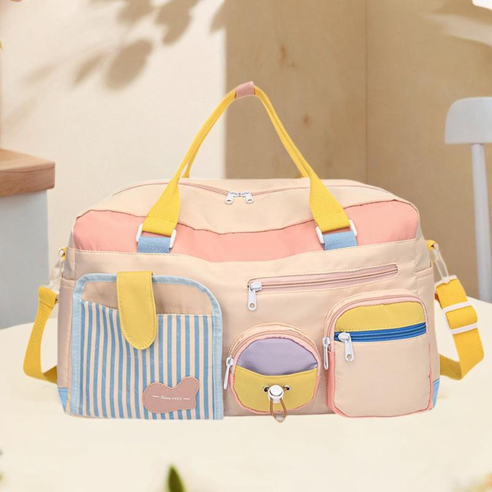 Luwecf Travel Duffle Bag Sport Bag Adjustable Shoulder Strap Sports Fitness Bag Workout Pink