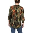 thumbnail image 3 of NY Collection Women's Petite 3/4 Sleeve Roll Tab Y Neck Top, 3 of 4