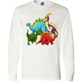 thumbnail image 3 of Inktastic Cute Dinosaurs Long Sleeve T-Shirt, 3 of 5