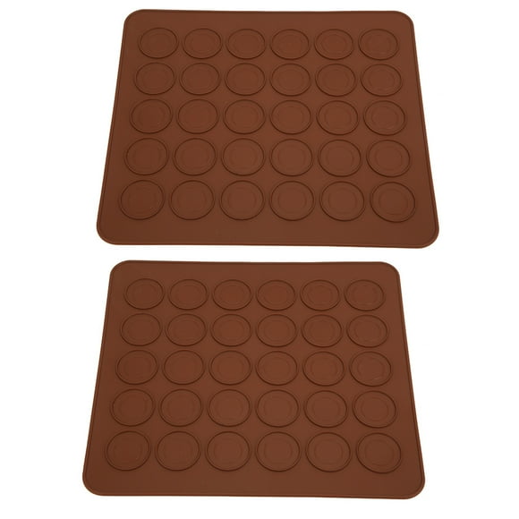 Silicone Macarons Mat,2Pcs 30 Holes Silicone Kitchen Utensils Macaron Pad Proven Performance