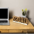 thumbnail image 2 of Decozen Home Decor Gifts for Dad – I Love Dad Letters Wooden Sculpture, Acacia Wood Figurine, Father’s Day Gift Ideas, Dad Birthday Gifts, Personalized Gifts for Dad, 2 of 10