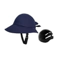 thumbnail image 1 of Sombrero para bicicleta con carcasa rígida, ancha, resistente, cómodo, multifuncional, transpirable, ajustable para actividades al aire libre. Azul oscuro, 1 of 8