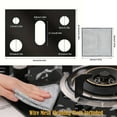 thumbnail image 5 of YuanShuo Gas Stove Burner Covers, Black, 2 Count, Cleaning Cloth Included, 5 of 7