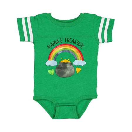 

Inktastic Mama s Treasure St. Patrick s Day Rainbow and Gold Gift Baby Boy or Baby Girl Bodysuit