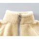 thumbnail image 4 of Gibobby Chamarra de invierno para bebé niñoNiños niño pequeño bebé Niñas Niños sólido manga larga Patchwork polar invierno abrigos chaqueta prendas de ve(Beige, 3-4 Años), 4 of 5