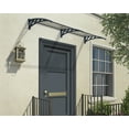 thumbnail image 3 of Palram - Canopia Neo 2360 8' x 3' Gray/Clear Stationary Door Awning, 3 of 8