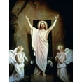thumbnail image 2 of Bloch, Carl 15x18 White Modern Wood Framed Museum Art Print Titled - The Resurrection, 2 of 4
