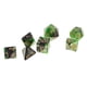 thumbnail image 5 of Dados poliédricos de 7 piezas de doble color, multife, portátiles, para adultos Verde negro, 5 of 8