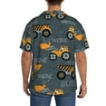 thumbnail image 7 of PAYOHTO Cute Construction Truck Mens Hawaiian Casual Short-sleeved Shirt Tropical Summer Beach Button Down Shirts, 7 of 7