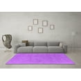 thumbnail image 3 of Ahgly Company Indoor Round Oriental Purple Industrial Area Rugs, 4' Round, 3 of 4