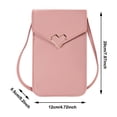 thumbnail image 2 of Stylish Leather Messenger Bag for Women Minimalist Crossbody Phone Wallet Purse with Secure Heart Button Closure Ideal for Daily Commuting and Everyday Carrying, 2 of 5
