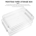 thumbnail image 5 of MLINS 2Pcs Transparent Certificate Box Documents Container File Box Large Capacity File Box Portable File Holder, 5 of 8