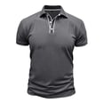 thumbnail image 4 of pstuiky camisetas de hombre, Camisa informal de manga corta con botones y cuello vuelto para hombre camisas casuales para hombre s, 4 of 8