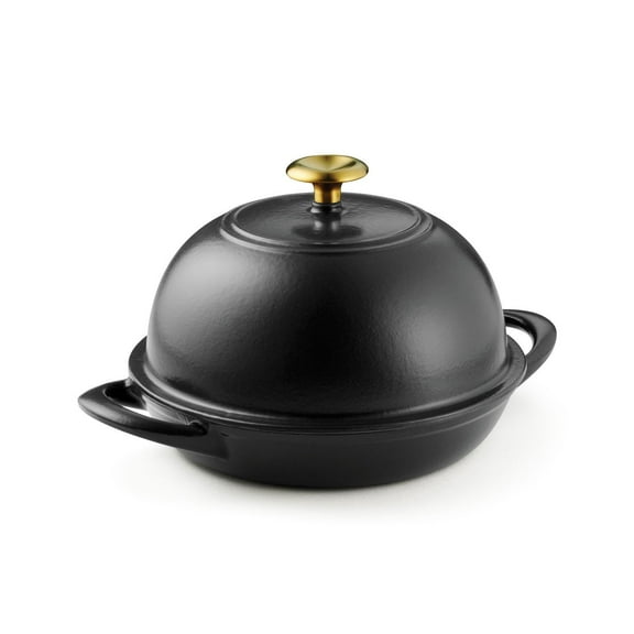 Tramontina 9.5" Enamel Cast Iron Bread Oven, Matte Black
