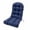 Navy Blue, variant on JIAN YA NA Adirondack Rocking Chair Cushion, High Back Patio Chair Cushions, Water Resistant Outdoor Furniture Seat Pads with Ties (43x19x3 Inch, Dark Gray)
