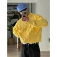 thumbnail image 1 of Fashion Solid Fleece Turtleneck Sweater For Male Casual Loose Long Sleeve Knitted Pullover 2024 Autumn Thicken Warm Men's Jumper, 1 of 5
