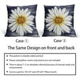 thumbnail image 2 of Summer Daisy Floral Pillow Covers 20X20 Inch Set of 2 White Petal Flower Bloom Decorative Pillow Cases Navy Blue Seasonal Cotton Linen Cushion Case Farmhouse Home Decor for Sofa Couch Porch Outdoor, 2 of 6