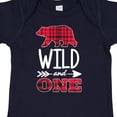 thumbnail image 4 of Inktastic Plaid Bear Wild and 1 with Arrow Boys or Girls Baby Bodysuit, 4 of 5