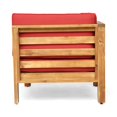 thumbnail image 4 of Noble House Oana Ensemble de Canapé Sectionnel en Forme de U 9 Pcs Coussin Teck/rouge, 4 of 23