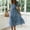 #19Blue, variant on Women's Dresses Boho Flowy Midi Dress Square Neck Short Sleeve Ditsy Floral Tiered Casual Summer Dress