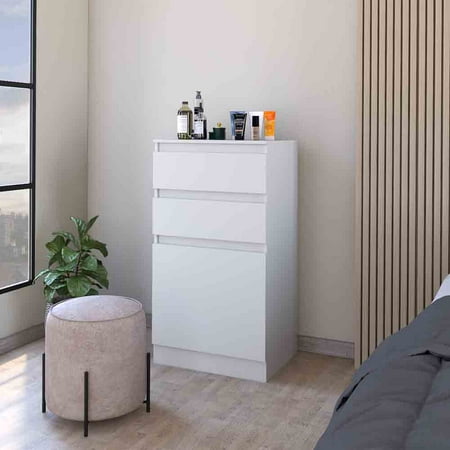 DUOSONG Dresser Asturias Jewerly Box White Finish White Particle Board Furniture Bedroom Furniture Dressers Chests & Wardrobes