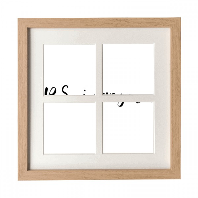 P.S. I love you quote handwrite Pantalla de escritorio de pared de marco 4 aperturas