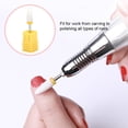 thumbnail image 1 of Broca para uñas con Cabeza de Maíz, Rebaba de Cerámica Portátil Liviana para Tallar, Pulir y Limpiar Orificios, Accesorios para Herramientas de Manicura para, 1 of 7