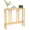 Natural, variant on Bamboo 2-Tier Narrow Console Table, 36.2" Long Slim Sofa Table Behind Couch for Entryway, Hallway, Living Room, Brown