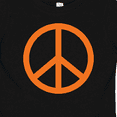 thumbnail image 4 of Inktastic Funky Orange Peace Sign Boys or Girls Baby T-Shirt, 4 of 5
