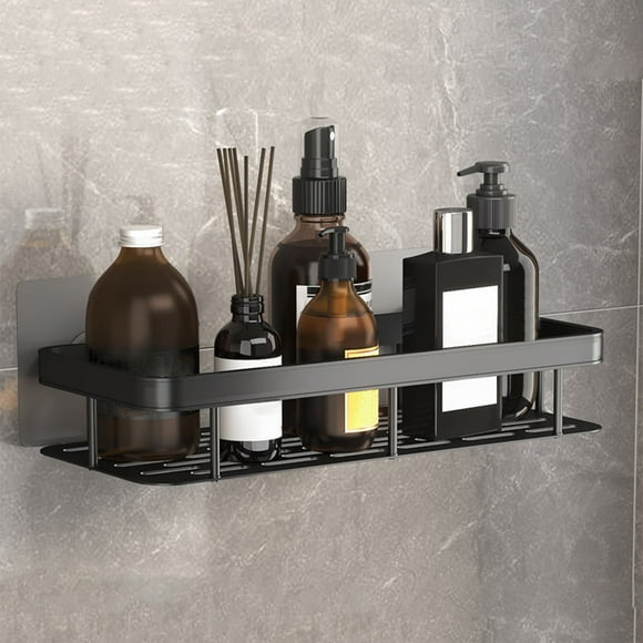 Oneshit Shower Caddy Bathroom Organizer Shelf Self Adhesive Shower Rack Stainless Bath Caddy for Inside shower Black shower caddy clearance