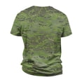 thumbnail image 4 of Dresfit Camo Shirt for Men Crew Neck Short Sleeve Tennis Tees Camouflage Big and Tall Musle Work Out T Shirts Relaxed Fit Lightweight Tops Green 3XL, 4 of 6