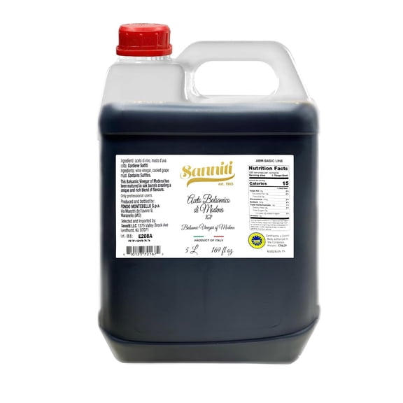 Sanniti Italian Aged Balsamic Vinegar of Modena, Aceto Balsamico, 5 Liter