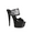 Black, variant on 609-AILEEN, 6" Stiletto Rhinestone Booties