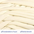 thumbnail image 3 of Elastic Fabric Cloth Yarn, 7oz/ 200g T Shirt Crochet Yarns for DIY Bag Carpet Cushion 2 Rolls, Cream, 3 of 6