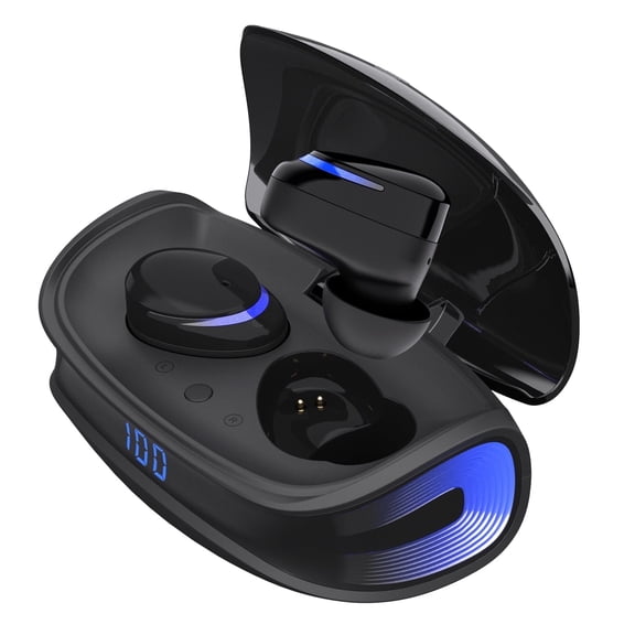 Cshidworld Wireless Earbuds with Noise Cancelling, Sleep Earbuds with IPX8 Waterproof, Hi-Fi Stereo Bass, 60H Playtime LED Case, Bluetooth In-Ear Headphones with Touch Control for Sleeping Running