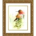 thumbnail image 1 of Shefranov, Olga 15x18 Gold Ornate Wood Framed with Double Matting Museum Art Print Titled - Orange Bird, 1 of 4