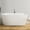 White/Brushed Nickel Drain, variant on FerdY Shangri-La 67"x32" Freestanding Acrylic Soaking Oval Bathtub. Ferdy-02522-1700-BN