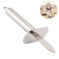 thumbnail image 2 of Rompe ostras, cuchillo para ostras de alta calidad con mango redondo para preparar mejillones y otros mariscos, protección para las manos, acero inoxidable, 2 of 5