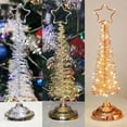 thumbnail image 5 of Clearance Skinny Christmas Tree - Mini Small Little Tabletop Prelit Christmas Tree 11.8 Inch Decorated with Ornaments 35 Multi-Colored Lights Artificial Green Tree, 5 of 7