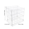 thumbnail image 2 of BESTYASH Kitchen Shelf Organizer Freezer Refrigerator Baskets White 1Pack, 2 of 6