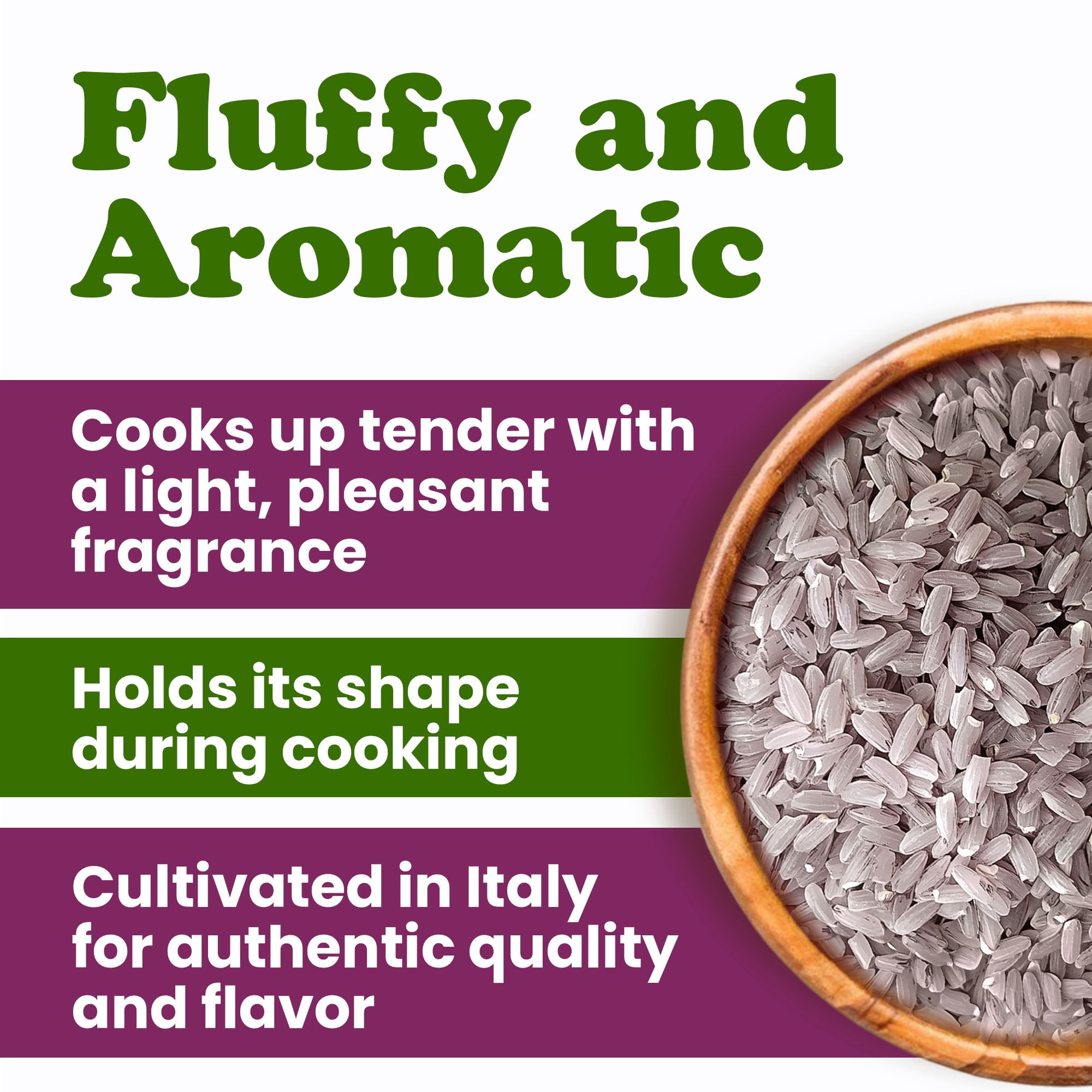 Organic Pink Flamingo Rice, 3 Pounds – Non-GMO, Vegan, Kosher, Bulk - by Food to Live
