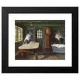 thumbnail image 2 of Viggo Johansen 18x15 Black Modern Framed Museum Art Print Titled - Interior from a Peasantry with the Little One in the Cradle (1901), 2 of 5