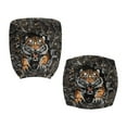 thumbnail image 4 of SCRAWLGOD Camo Hunting Forest Tiger Removable Seat Covers for Office Chairs Stretch Cozy Non-Slip Desk Rotating Chair Slipcovers Split Protective Boss Chair Covers, Set of 2, 4 of 7
