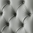 thumbnail image 2 of Inspired Home Gideon PU Leather Dining Chairs Acrylic Leg Armless, Gray, 2 of 9