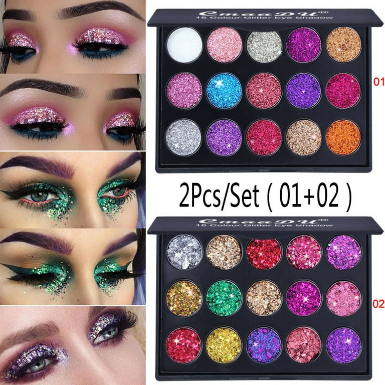 Decor Store Glitter Eyeshadow Punk Longwear Cosmetics Eye Makeup Eyeshadow  Powder for Gathering 