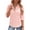 Light Pink, variant on Womens Button Down Shirts 3/4 Sleeve Basic Business Dress Shirts Collared Work Office Fitted Blouses Tops